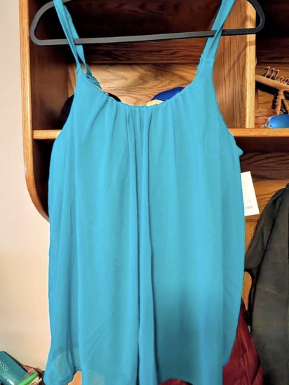 Cacique Swim Lightly Lined Balconette Cover-Up in Blue NWT